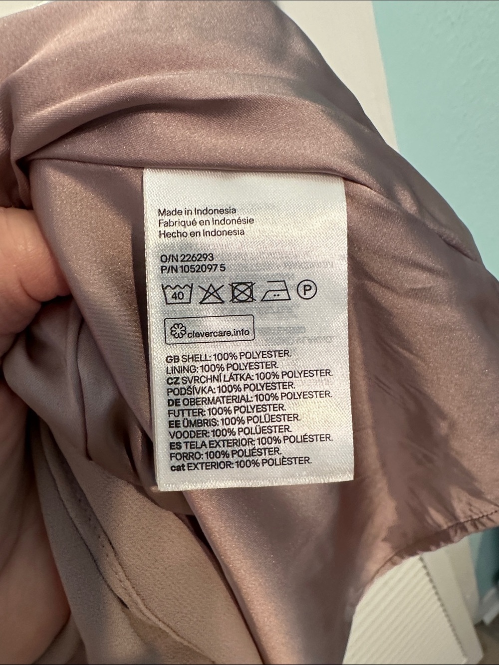 H&M Mauve Drawstring Midi Dress - Picture 3 of 4